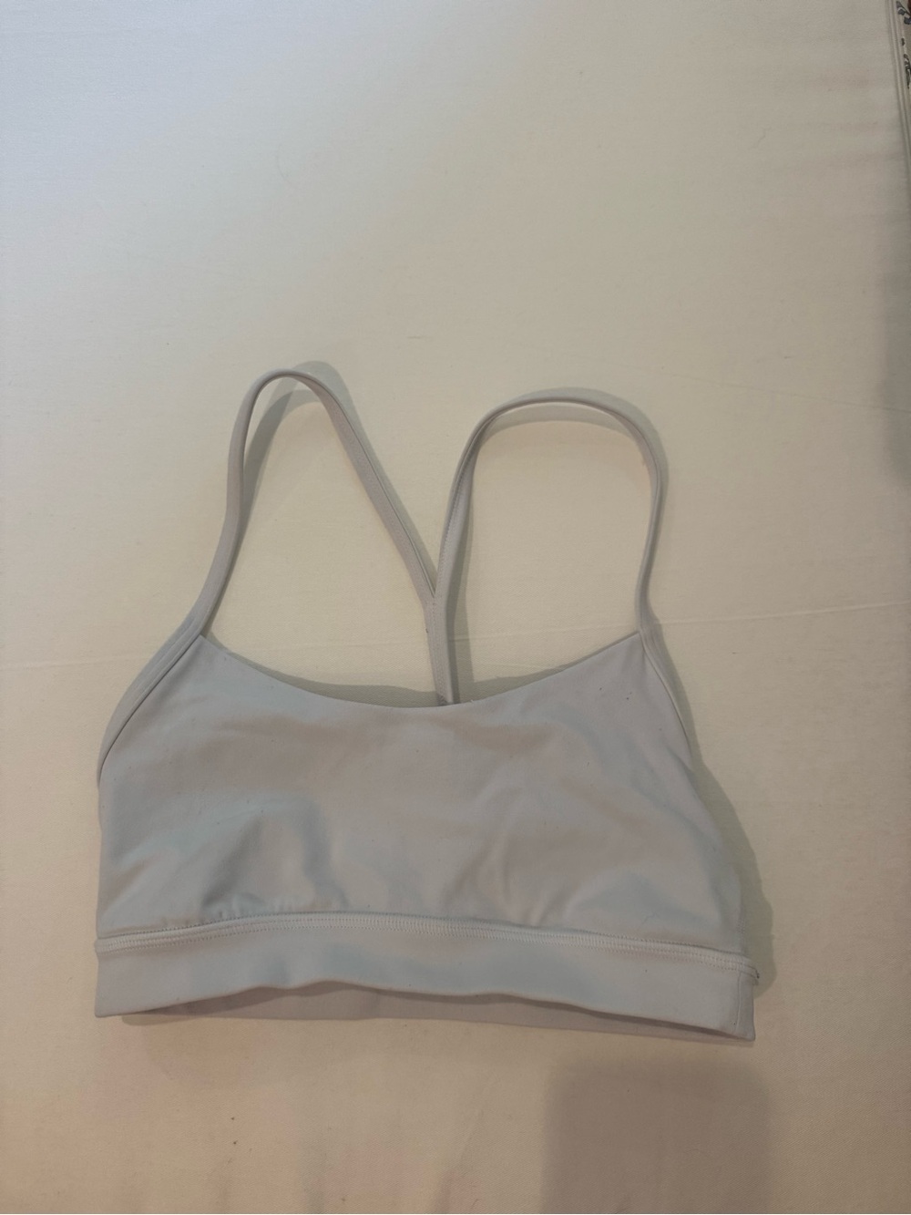 lululemon athletica pale blue strappy sports bra
